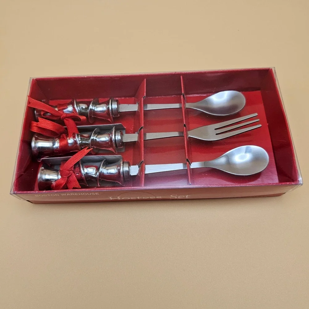 Boston Warehouse Hostess Set Set of Three Stainless Steel Servers Model‎ 04181